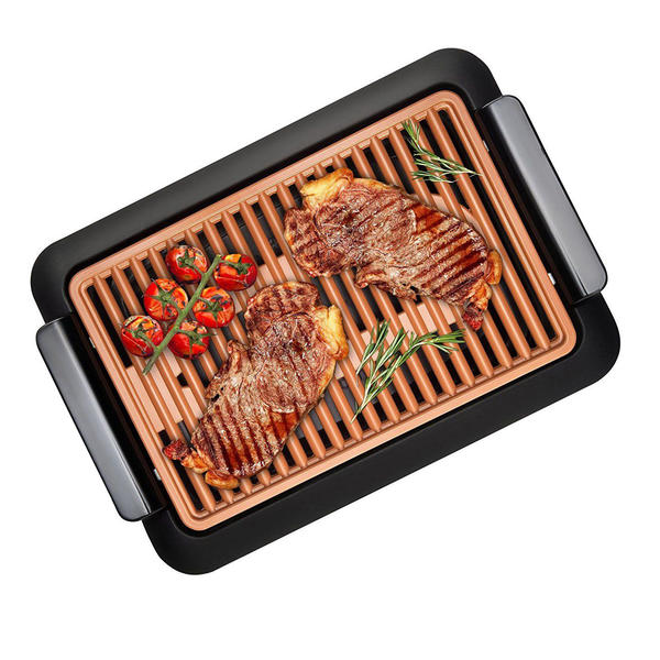 Grill parrilla plancha barbacoa eléctrico cobre sin humos