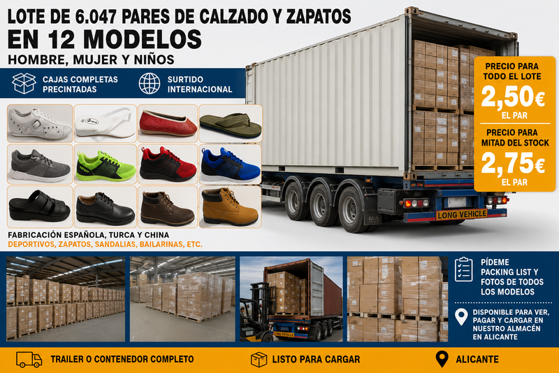 Contenedor de calzado