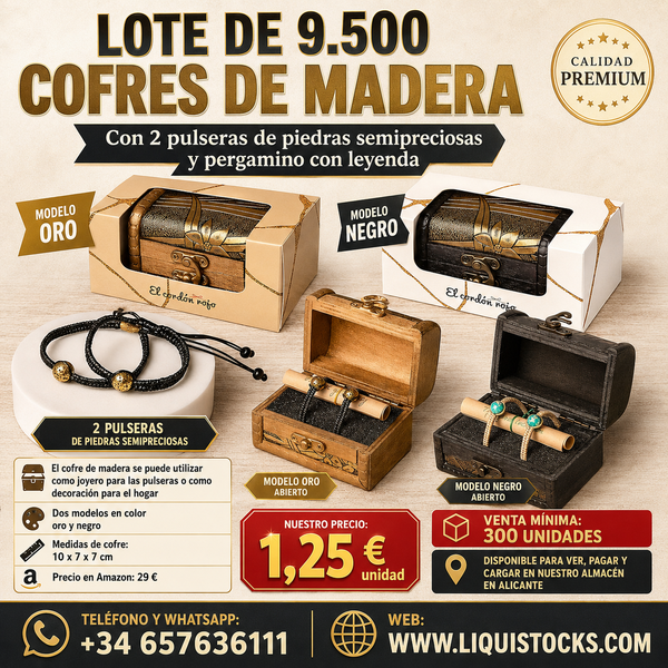 Venta al por mayor cofres con pulseras