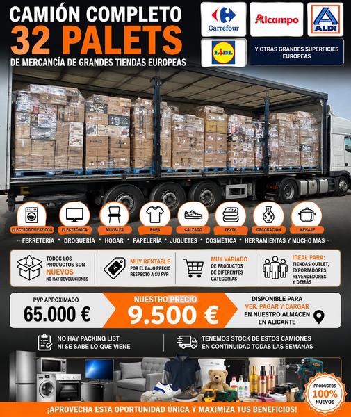 Camión completo de tiendas