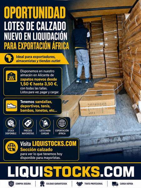 Lotes de zapatos nuevos en liquidacion