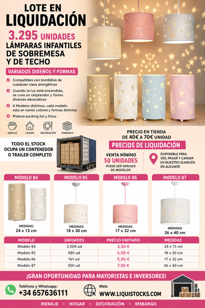 Camión de lamparas infantiles
