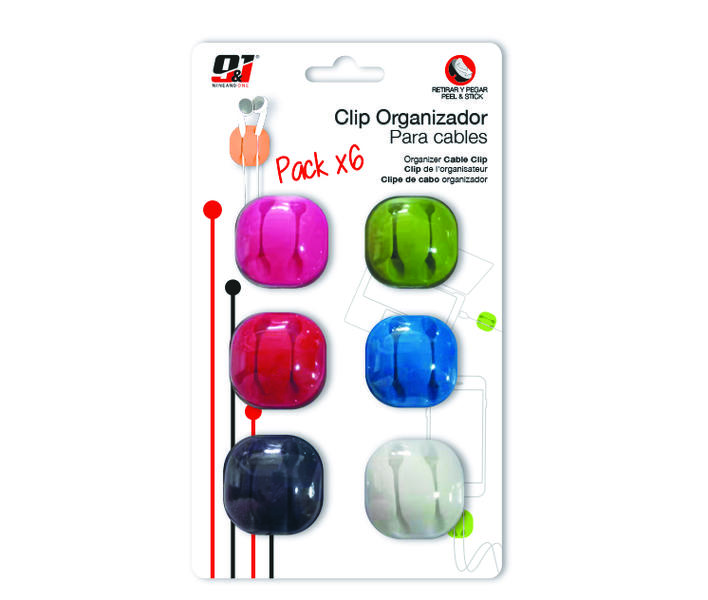 Organizadores de cable con autoadhesivo (dos modelos)