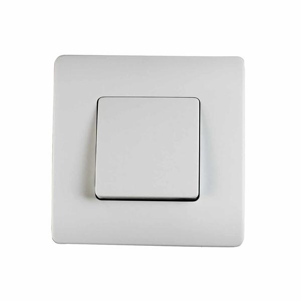 Interruptor /conmutador empotrables 10a + marco blanco