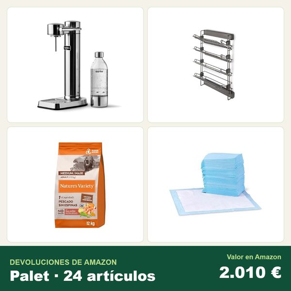 Palé de 24 devoluciones de amazon · hogar · 2.010 € de valor en amazon