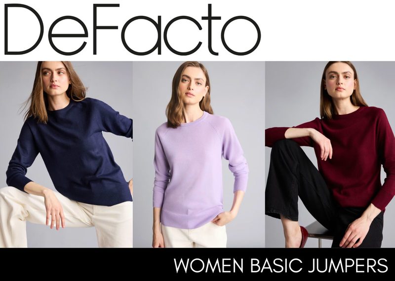 Stock defacto jerséis básicos mujer / defacto women basic jumpers